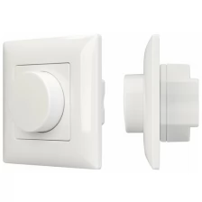 Панель SMART-P14-DIM-P-IN White (230V, 1.5A, 0/1-10V, Rotary, 2.4G) (Arlight, IP20 Пластик, 5 лет)