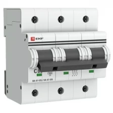 EKF Выключатель автоматический модульный 3п C 80А 15кА ВА 47-125 PROxima EKF mcb47125-3-80C