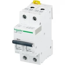 Автоматический выключатель SCHNEIDER ELECTRIC ACTI9 iC60N 2П 10A C