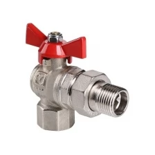 Кран шаровой 3/4", с американкой, угловой, VALTEC BASE