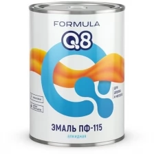 Эмаль ПФ-115 алкидная Formula Q8, глянцевая, 1,9 кг, коричневая