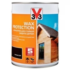 Алкидный антисептик для дерева с добавлением воска WAX PROTECTION полуглянец Сосна 0,9л.