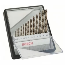 Набор сверл по металлу BOSCH 2.607.019.926 HSS-Co 13 шт Robust Line D1.5-6.5 из легированной быстрорежущей стали по DIN 338, содержание кобальта 5 %