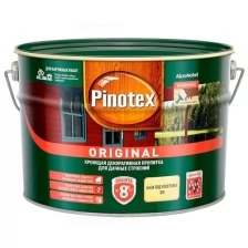 Кроющая декоративная пропитка для дерева Pinotex ORIGINAL, 9л, BW