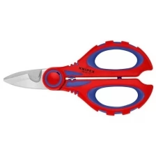 Ножницы электрика KNIPEX 950510SB, 190 mm с возможностью оперссовки гильз до 6мм